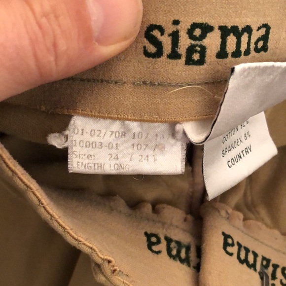 Sigma by JPC Equestrian Horse Riding Breeches, size 24 Long - Picture 8 of 13